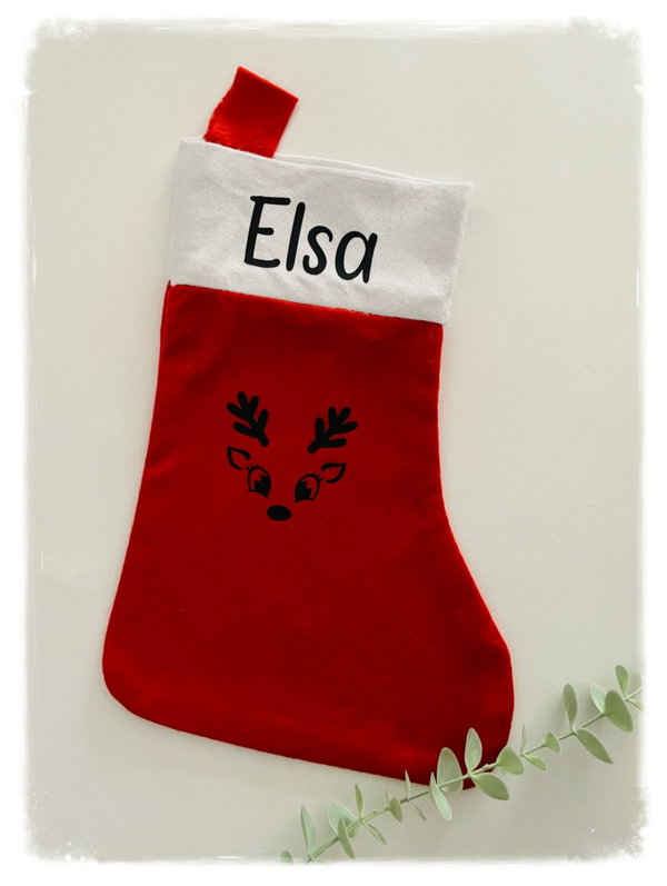 CALCETÍN NAVIDEÑO ROJO