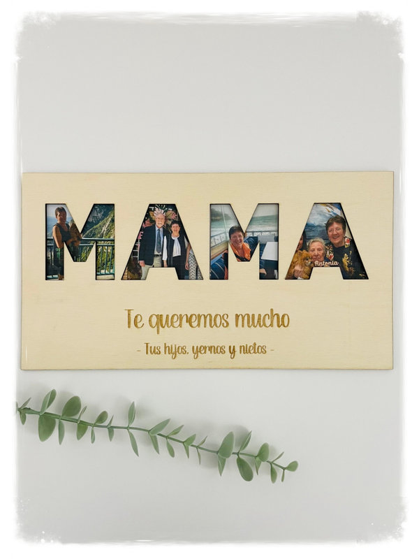 PLACA MAMÁ FOTOS