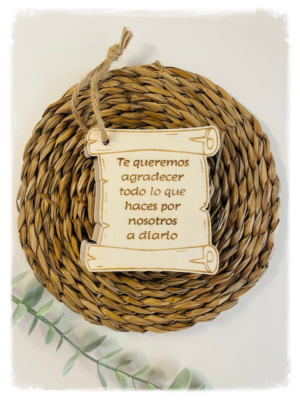 LIBRITO MADERA PERSONALIZADO