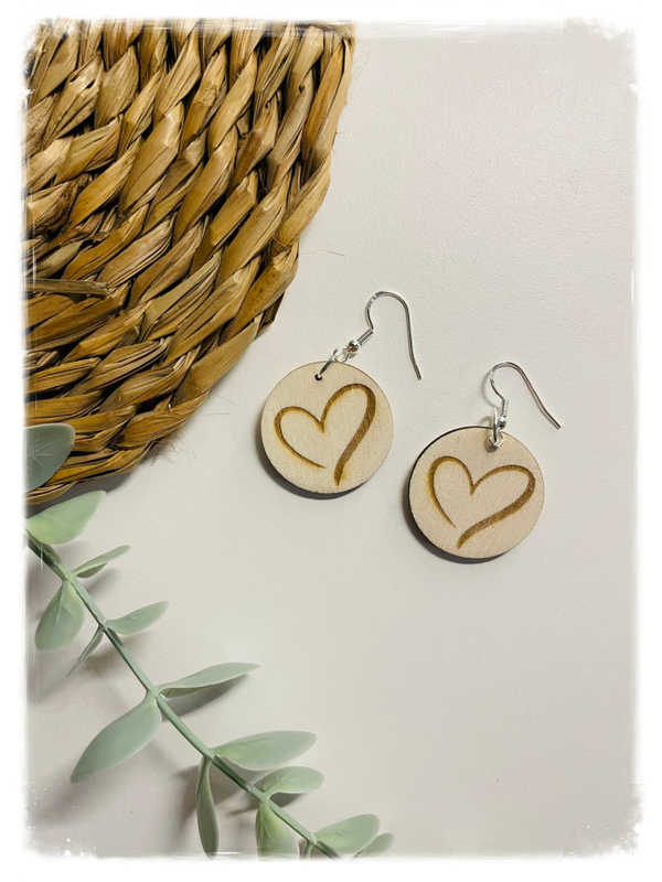 PENDIENTES DE MADERA