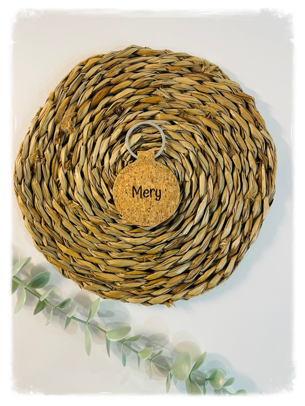 LLAVERO CORCHO REDONDO