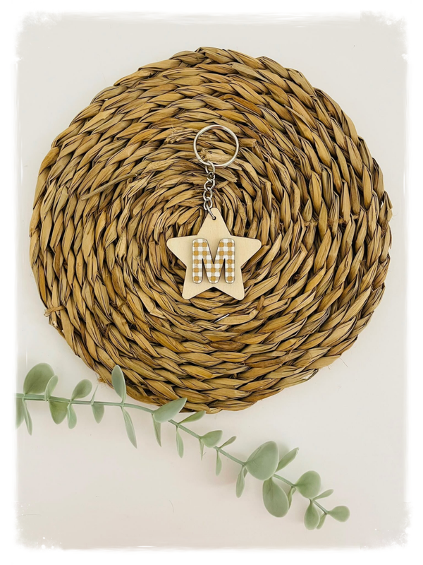 LLAVERO RELIEVE VICHY NATURE