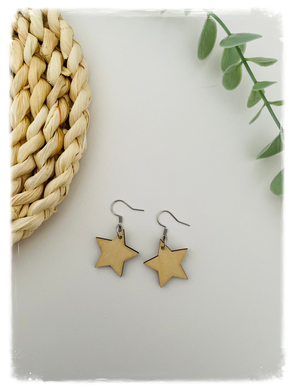 PENDIENTES DE MADERA