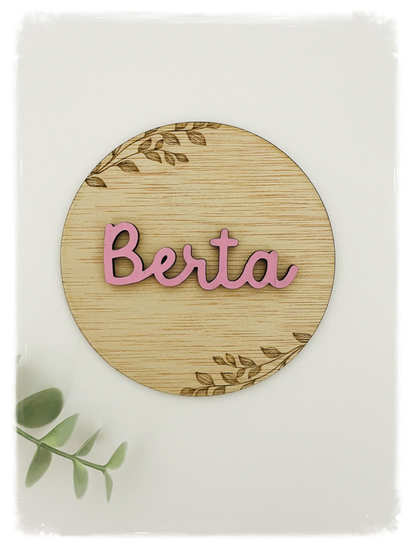 PLACA REDONDA NOMBRE