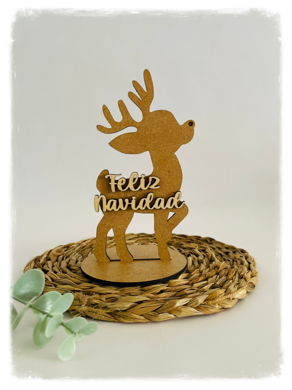 RENO MADERA Navidad mdf