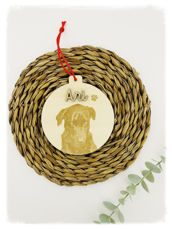 BOLA NAVIDAD FOTO MASCOTA