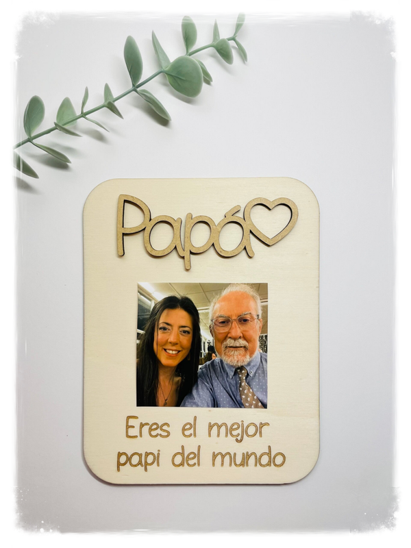PORTAFOTOS MADERA PAPÁ
