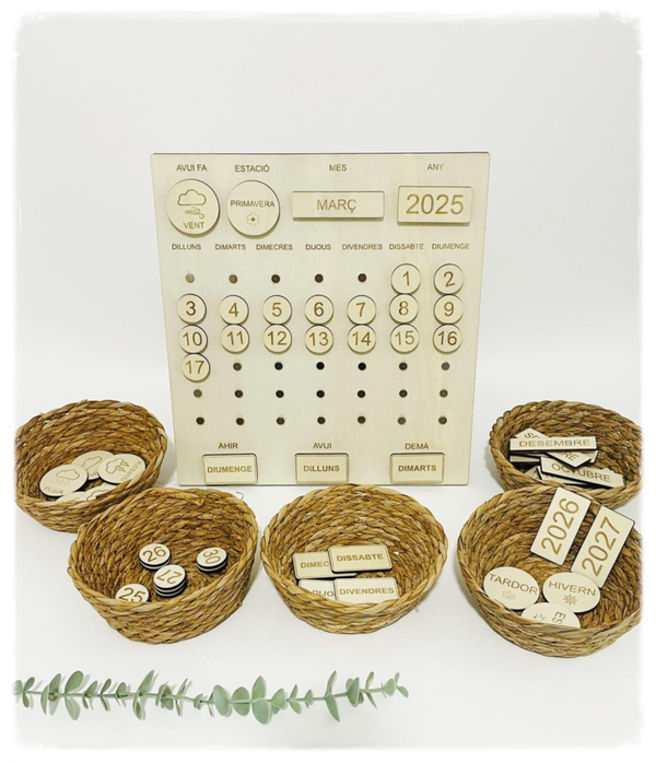 CALENDARIO MADERA