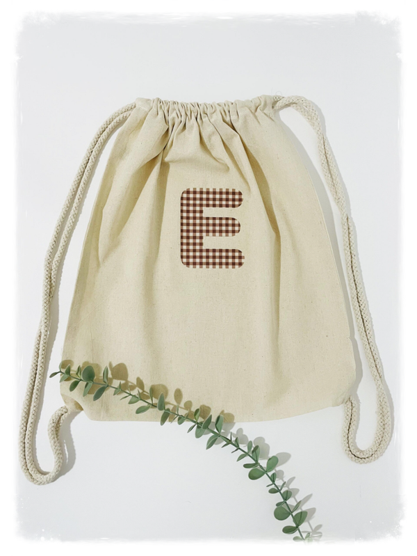MOCHILA CUERDAS VICHY NATURE