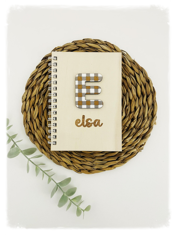 LIBRETA MADERA DINA6 VICHY NATURE