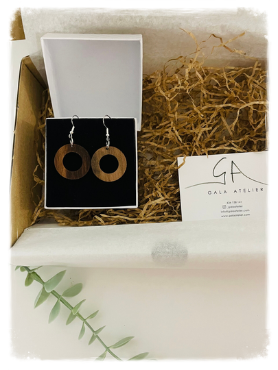 PENDIENTES DE MADERA