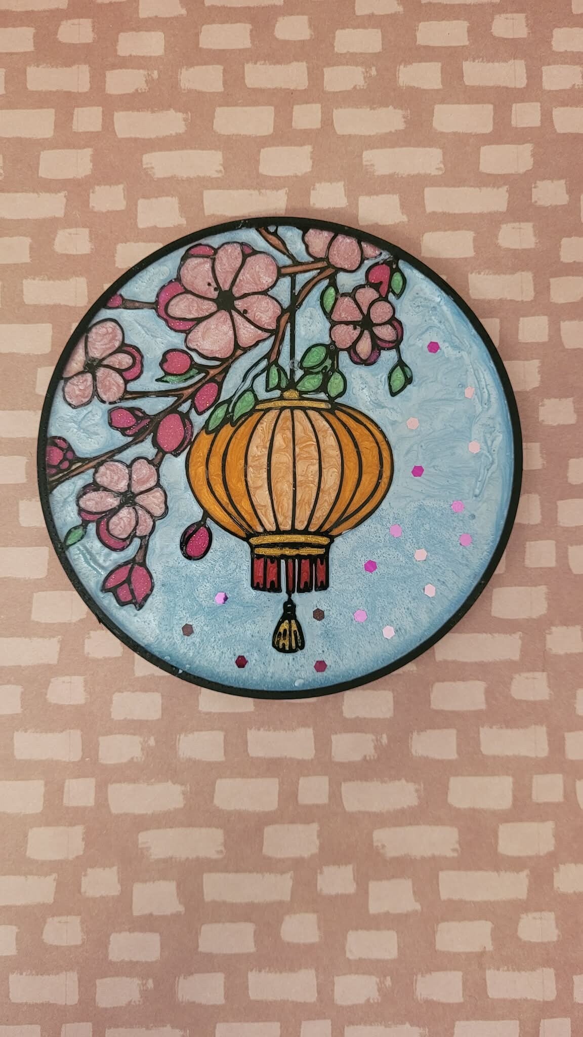 dessous de tasse lanterne