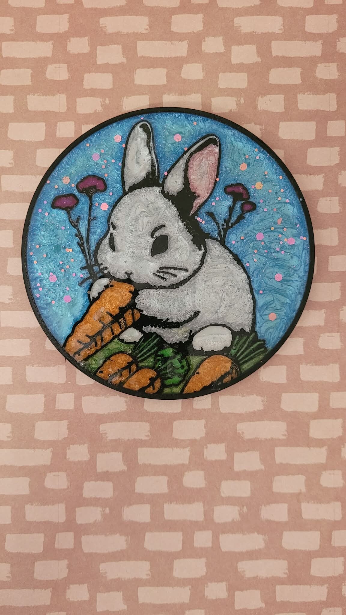 dessous de tasse lapin