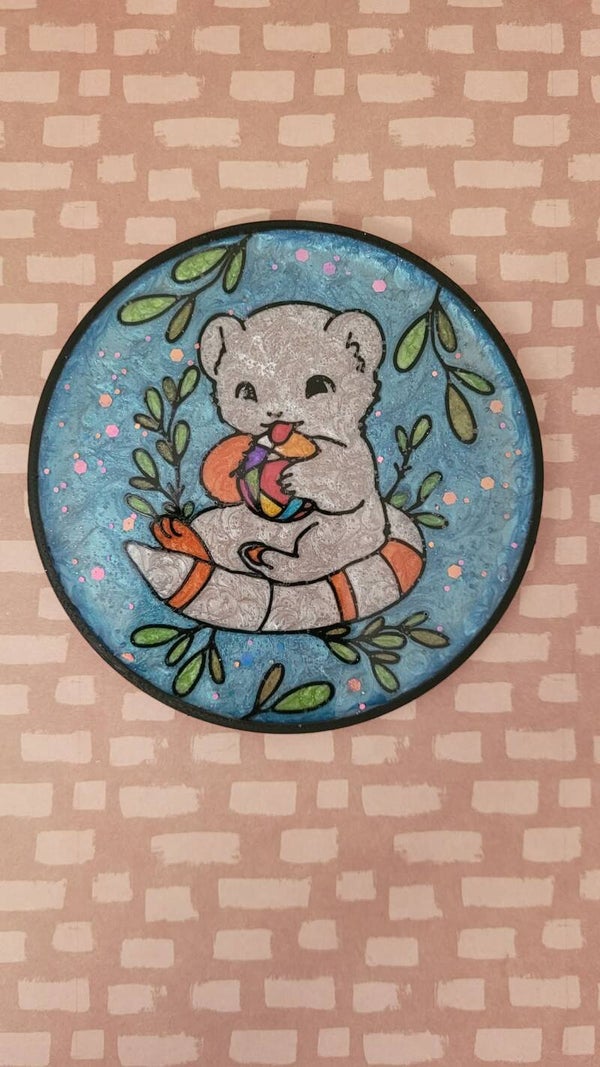 dessous de tasse loutre