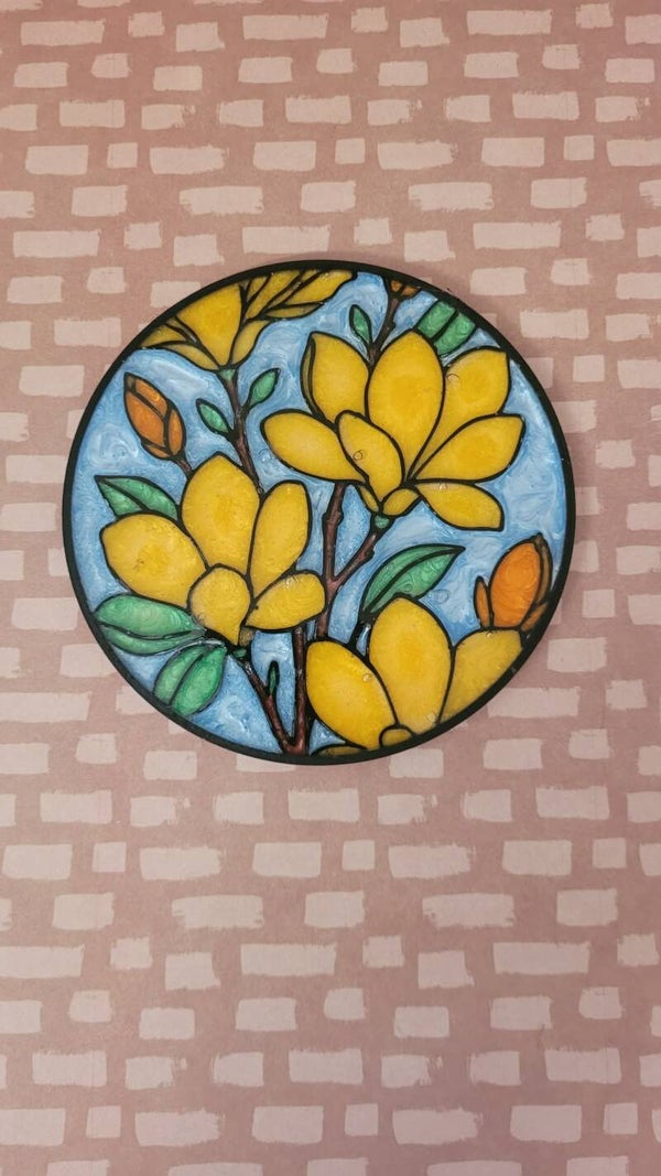 dessous de tasse fleur