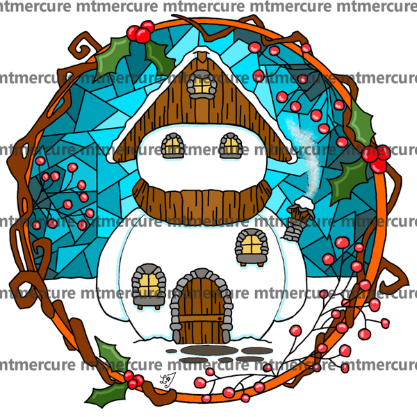 PDF Chaumière hivernal