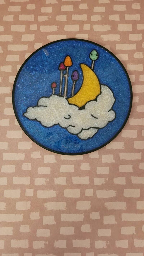 dessous de tasse lune