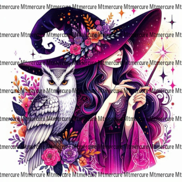Seraphae sorcière au hibou