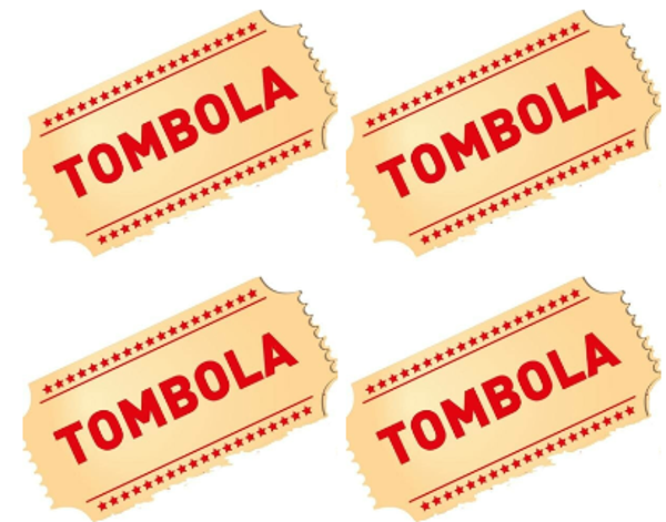 Tombola 4 loten voor 10 euro (bij take-away)