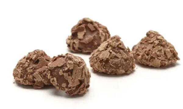 schilfertruffels met chocoladevulling