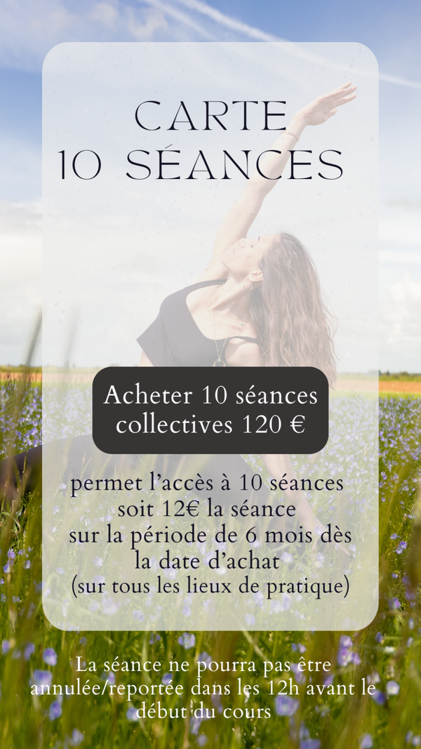 Carte 10 séances