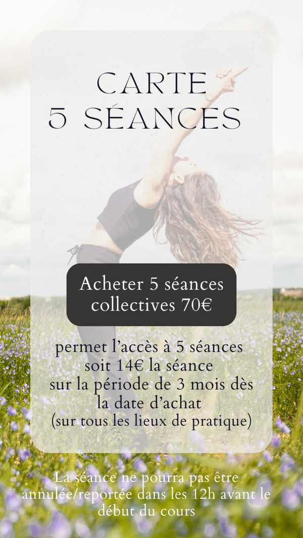 Carte 5 séances