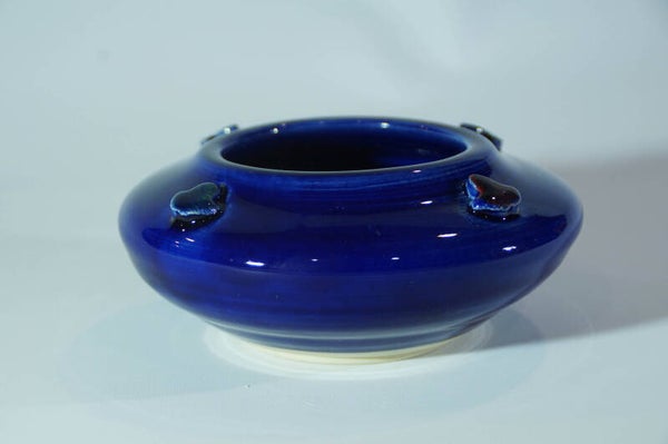 BLUE BOWL WITH CHEVRONS