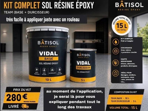 Peinture au Sol Résine Époxy, bi-composant