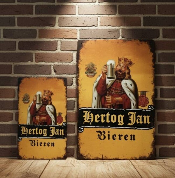 Hertog Jan Metalen Bord (Hertog I)