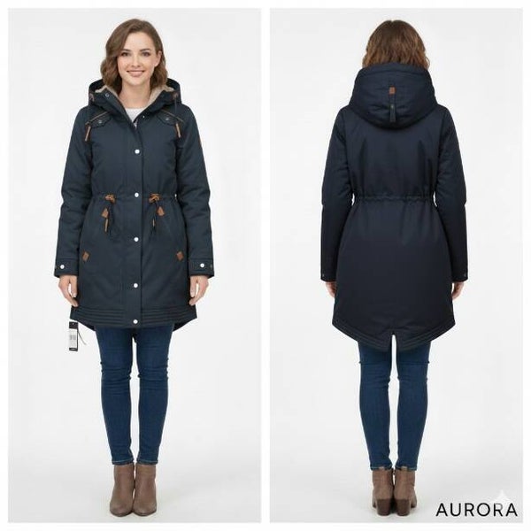Dames Winterparka met Teddy Voering en Verstelbare Taille