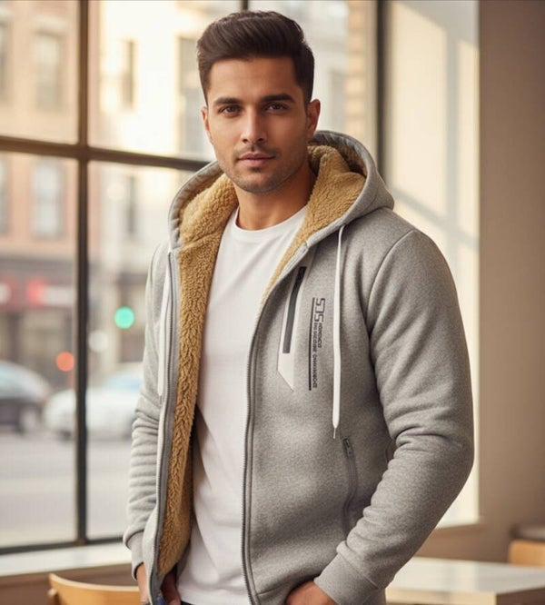 Warme heren fleece truien