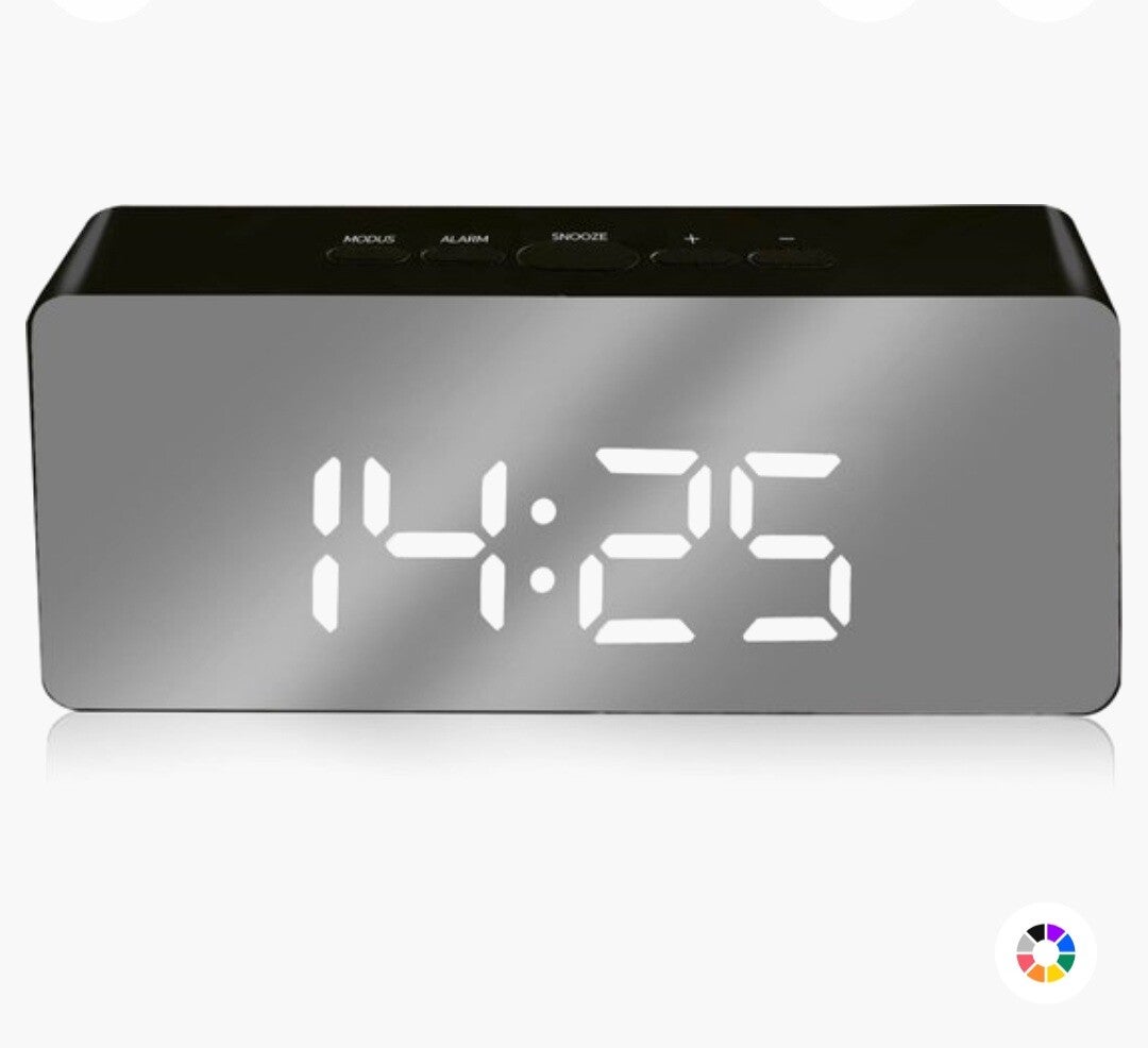 Luxime Digitale LED Wekker – Spiegel Design