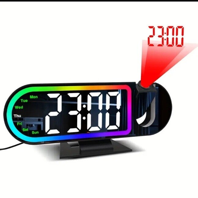 RGB Projectie Wekker Spiegel