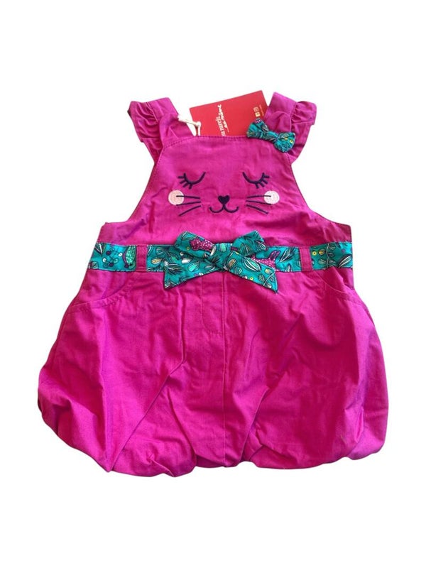 Robe bouffante fuschia chat - Du pareil au même