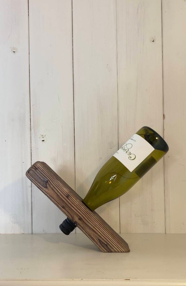 Wijnfles houder Wit kleurig