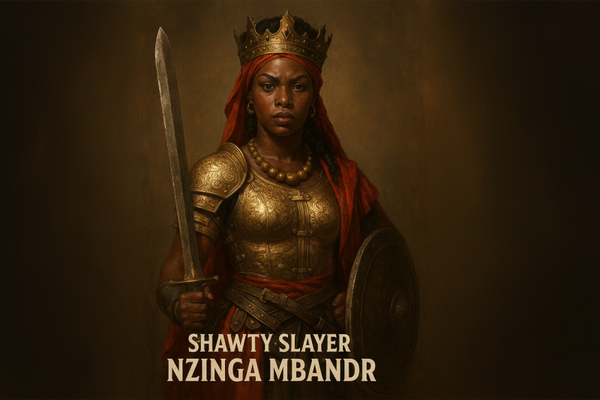 Nzinga Crypto Warriors #001-Bronze Gold Empress",