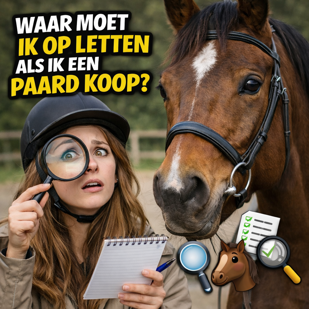 Waar moet ik op letten als ik een paard ga kopen?