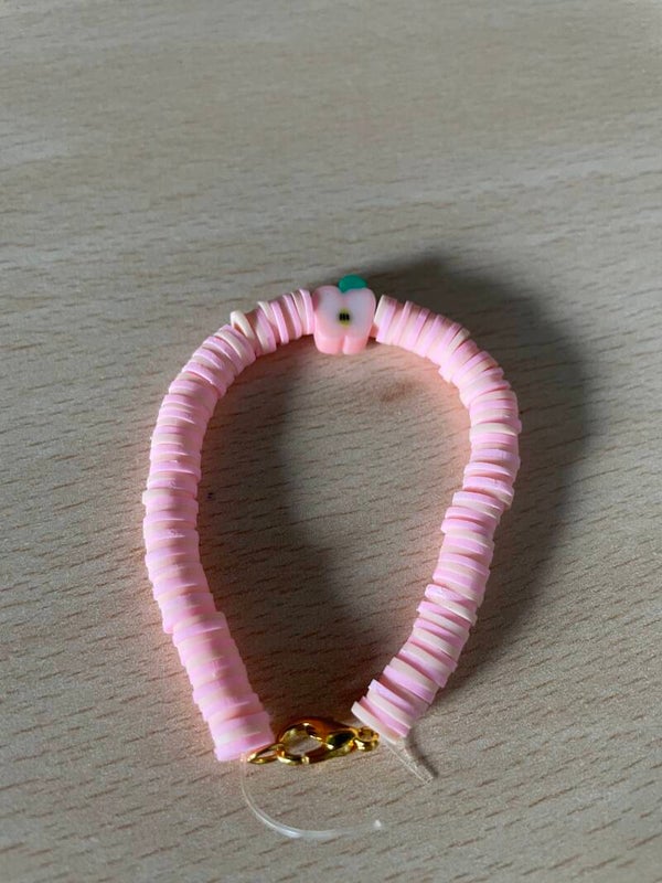 de roze appel armband