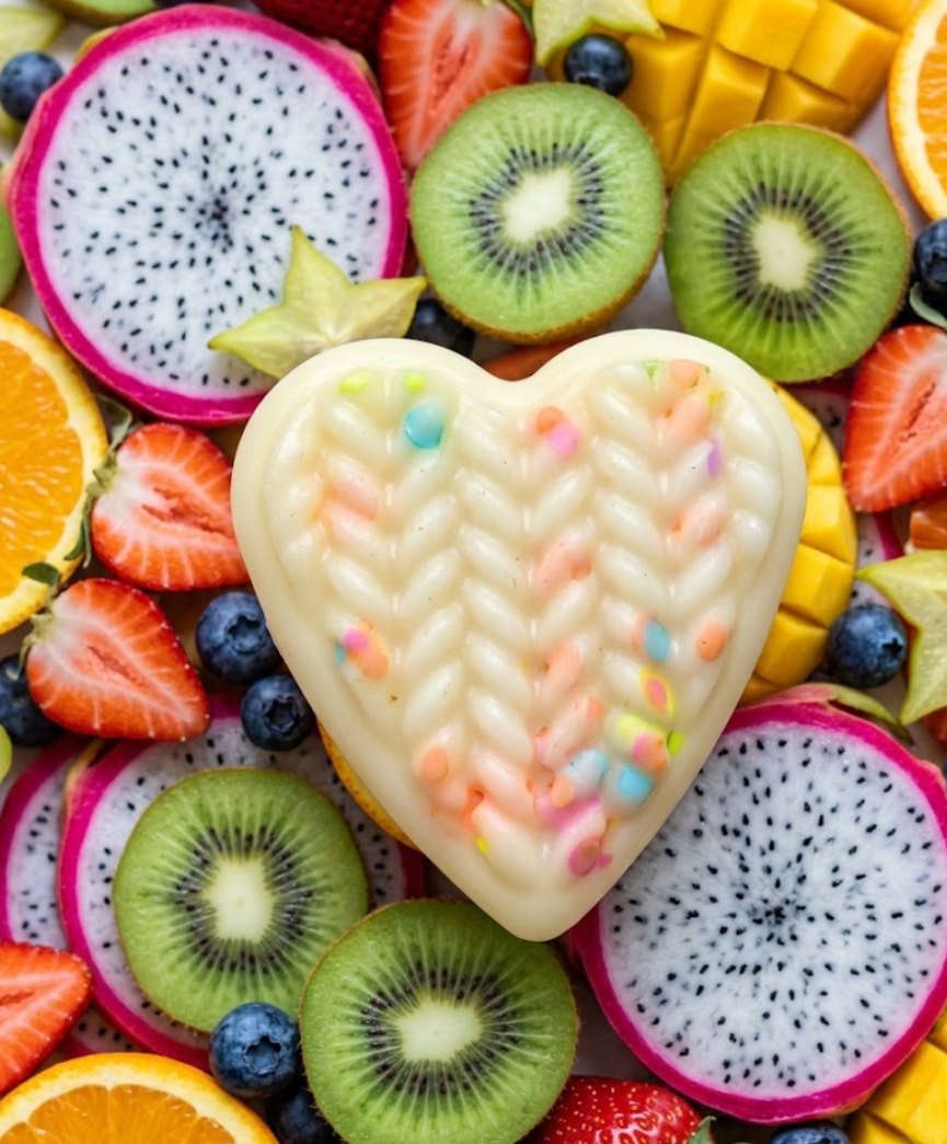 Woven heart Fruity
