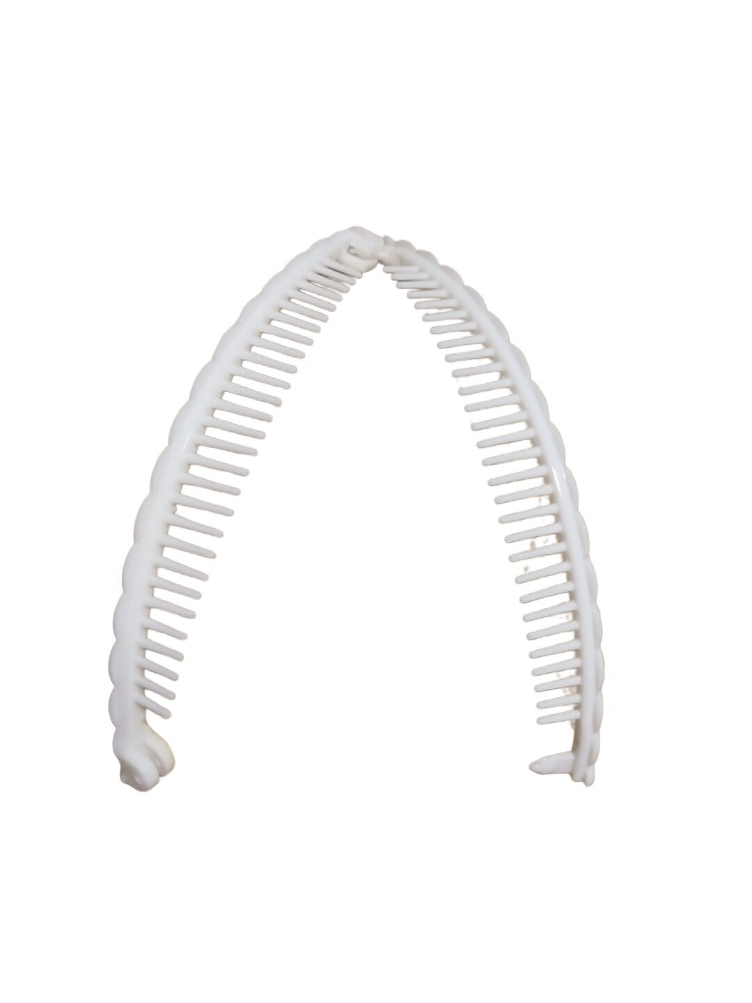 White Banana Clip 7"