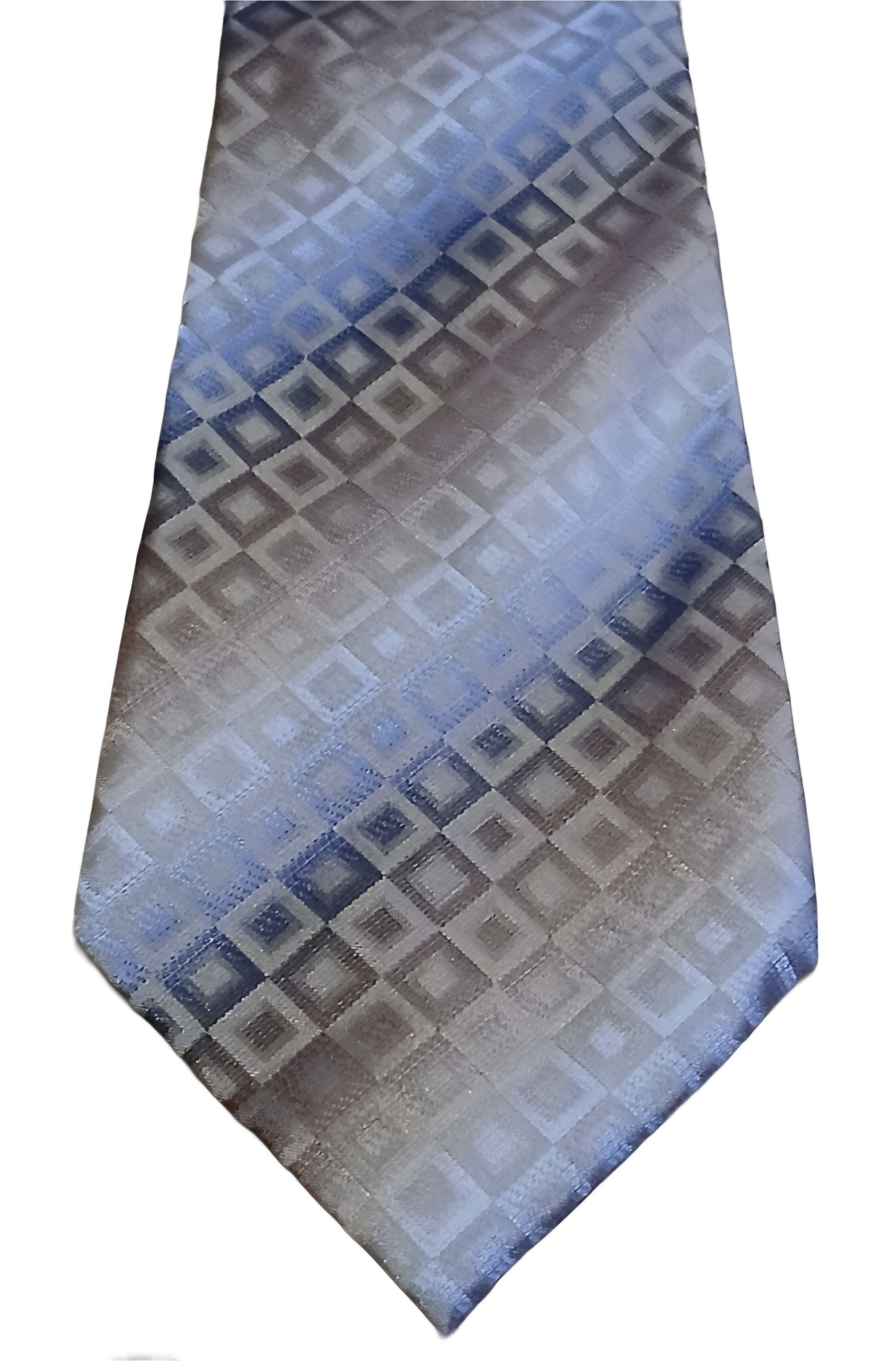 Vintage Tie. (VAN HEUSEN) Champagne and Blue. 100% Silk.