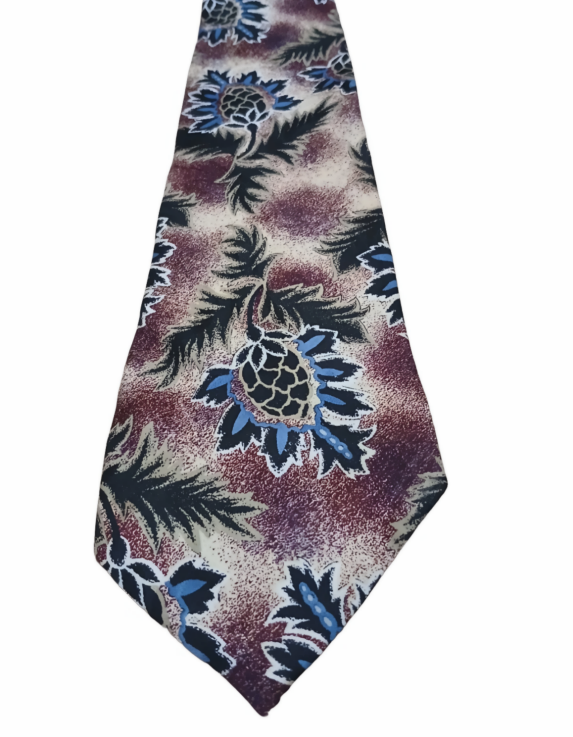 Vintage Tie. Tan, Maroon, Blue, Beige and Black.  100% Polyester