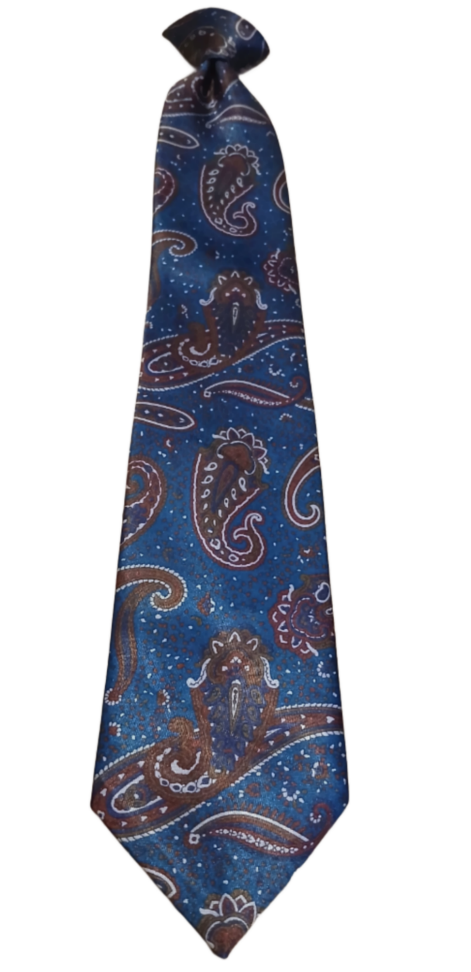 Paisley Clip on Tie. Length 17".