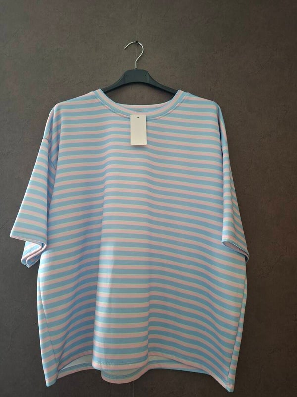Gestreepte roze/blauw (44-46)