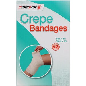 Masterplast Crepe Bandages Assorted Sizes 2 Pack