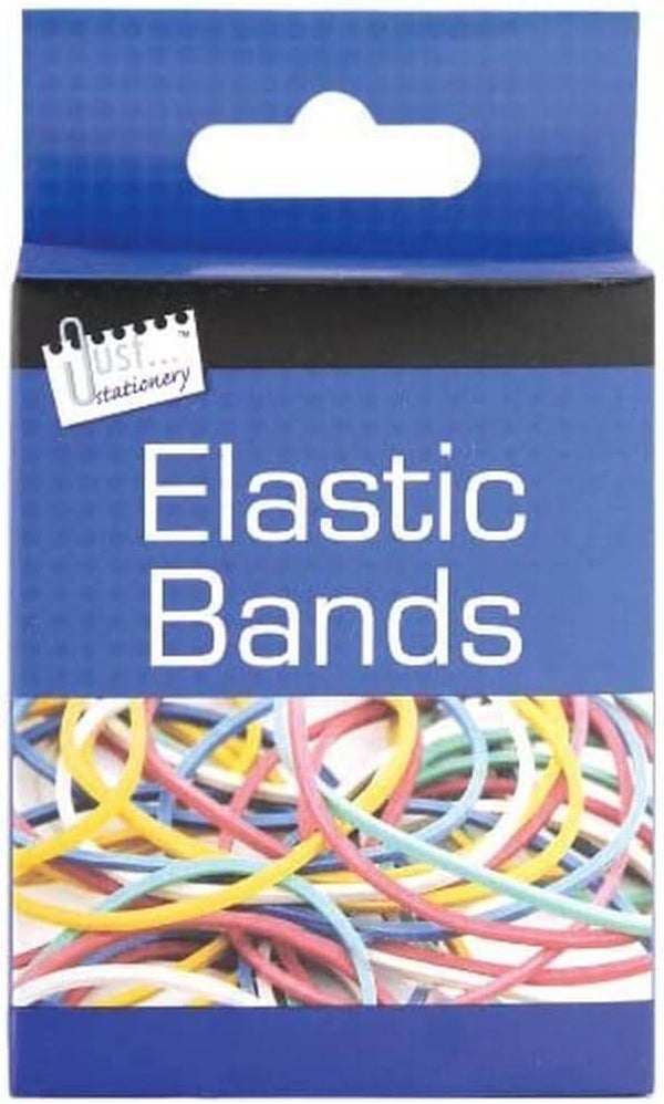 JUST STATIONERY Colour Elastic Bands