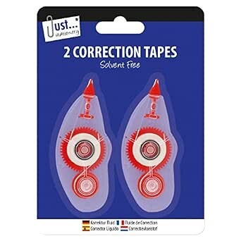JUST STATIONARY Correction Tapes 2 Pack