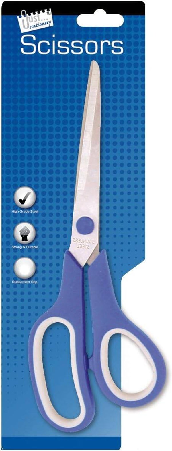 JUST STATIONARY 10" Steel Scissors Black