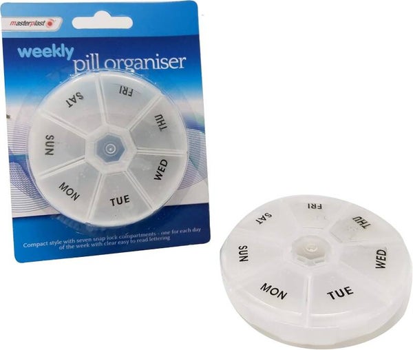 Masterplast Round Weekly Pill Organiser