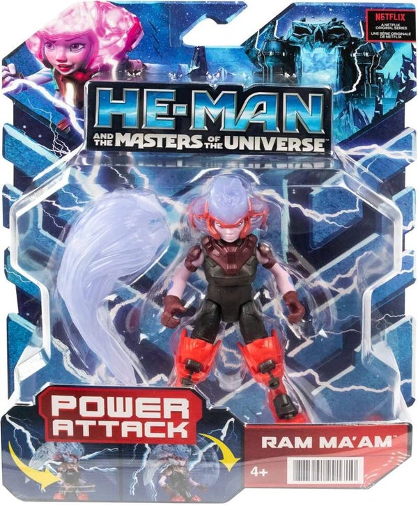 He-Man and The Masters of the Universe Toy, Ram Ma’am Action Figure, Power Attack Move and Accessory, MOTU Heroine Character, HBL70